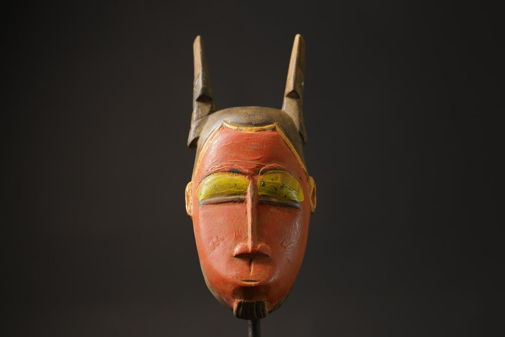 African mask antiques tribal art Wall Art Original West African Guro Gu Masks for wall-8634