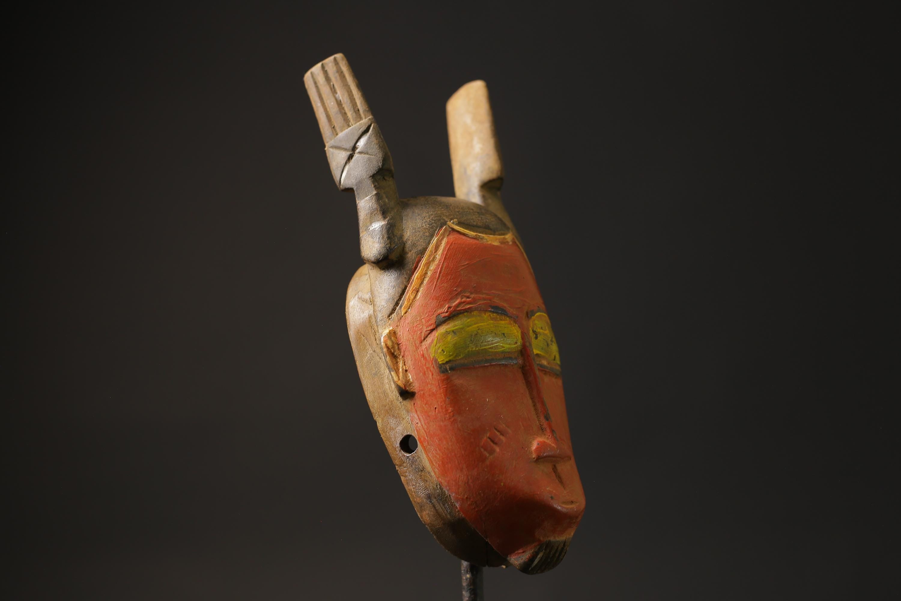 African mask antiques tribal art Wall Art Original West African Guro Gu Masks for wall-8634