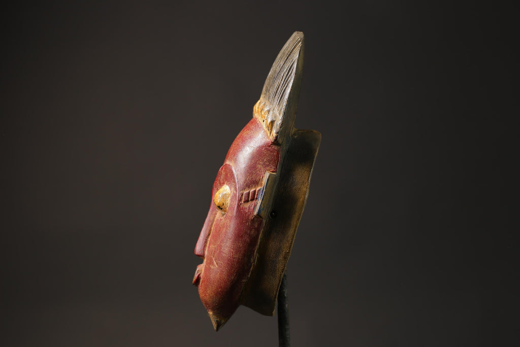 African mask antiques tribal Guro Mask vintage African Art Baule Antique Masks for wall-8637
