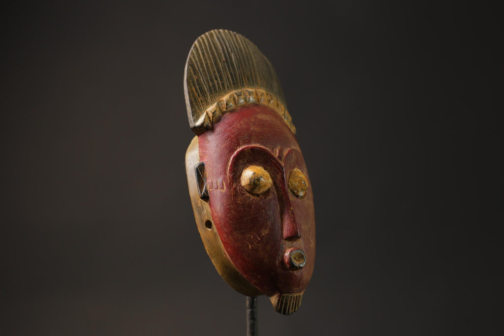 African mask antiques tribal Guro Mask vintage African Art Baule Antique Masks for wall-8637