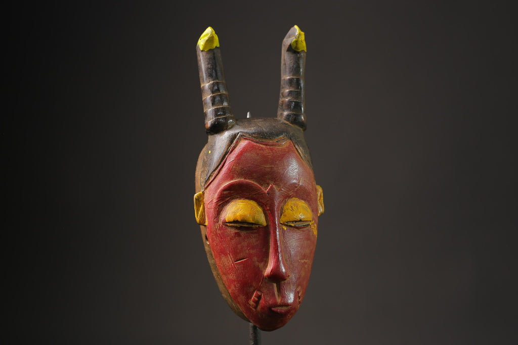 African mask antiques tribal art Face  Antiques Tribal Face Hanging Guro Masks for wall-8645