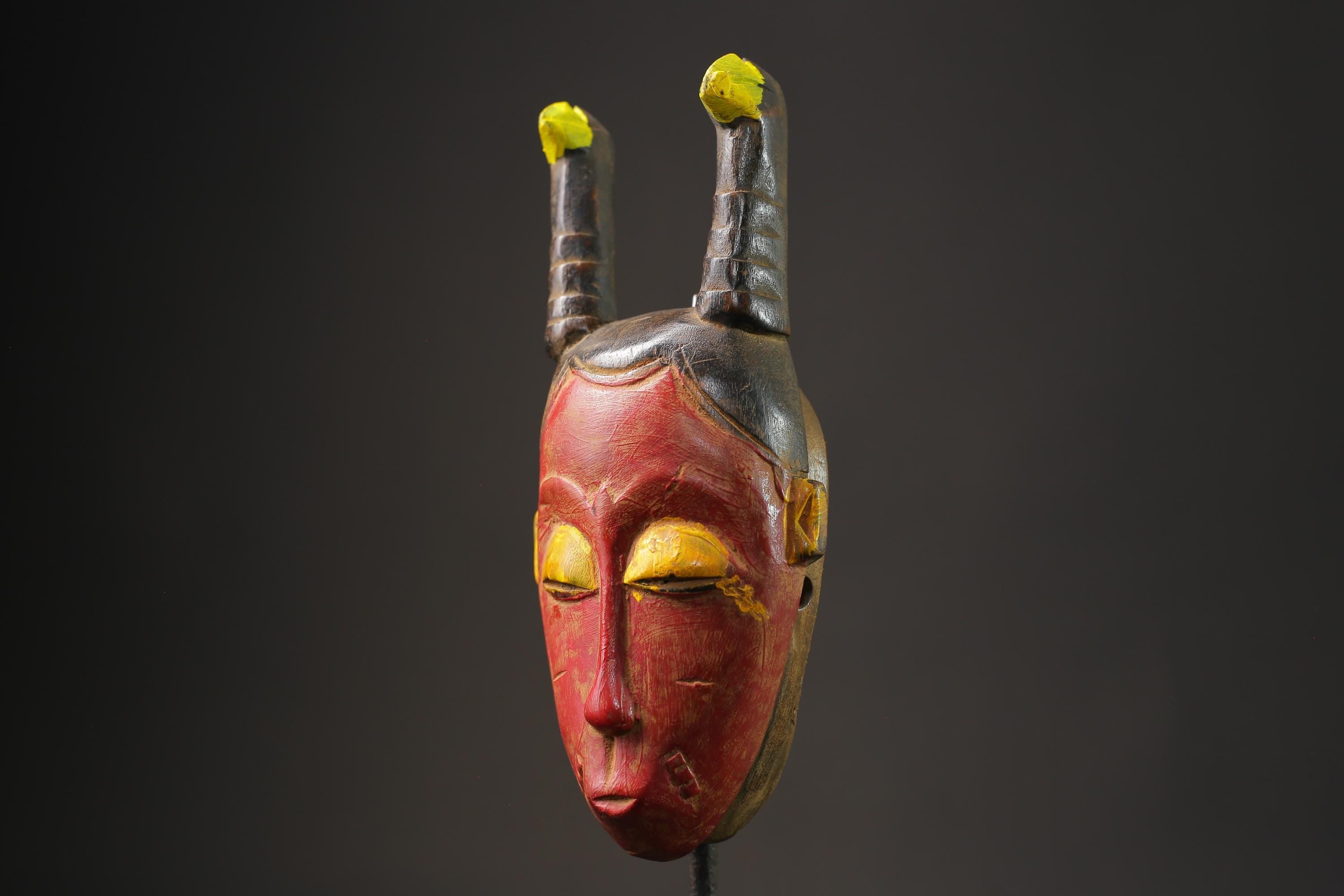 African mask antiques tribal art Face  Antiques Tribal Face Hanging Guro Masks for wall-8645