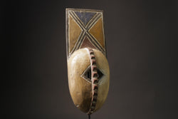 African Mask Bobo Buni Plank Mask Burkina Faso Tribal Face Masks for wall-3862