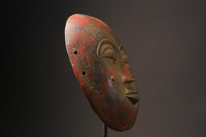 African Mask Antiques Tribal Face Vintage Wood Carved Hanging Bobo Sun Masks for wall-7121
