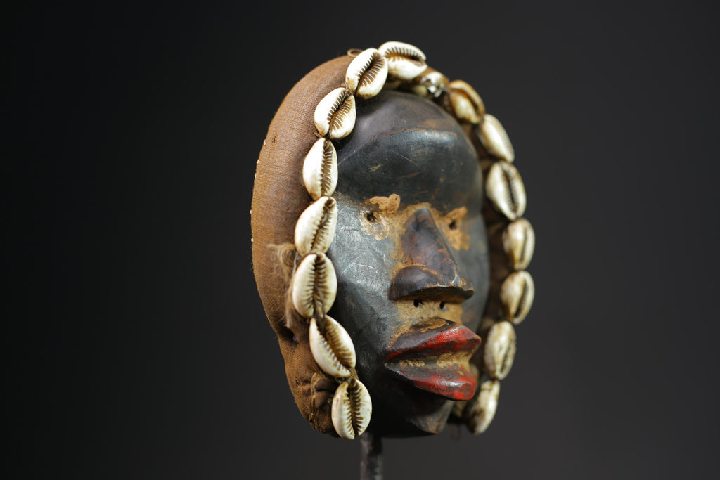 African masks antiques tribal wood mask Face Mask Tribal Dan masks for wall-9696