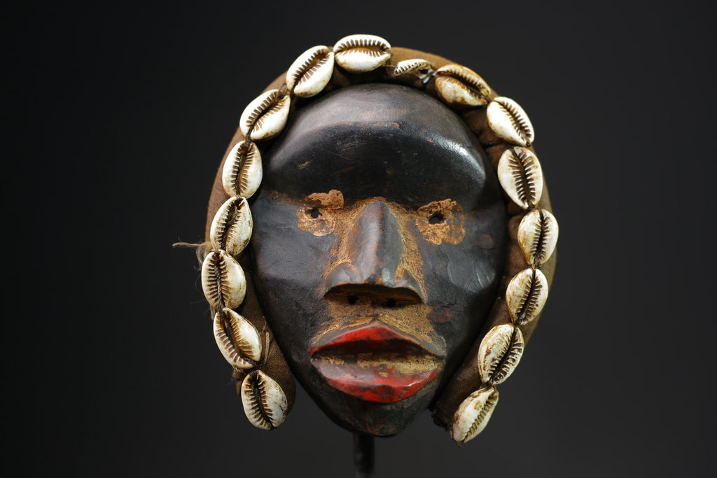 African masks antiques tribal wood mask Face Mask Tribal Dan masks for wall-9696