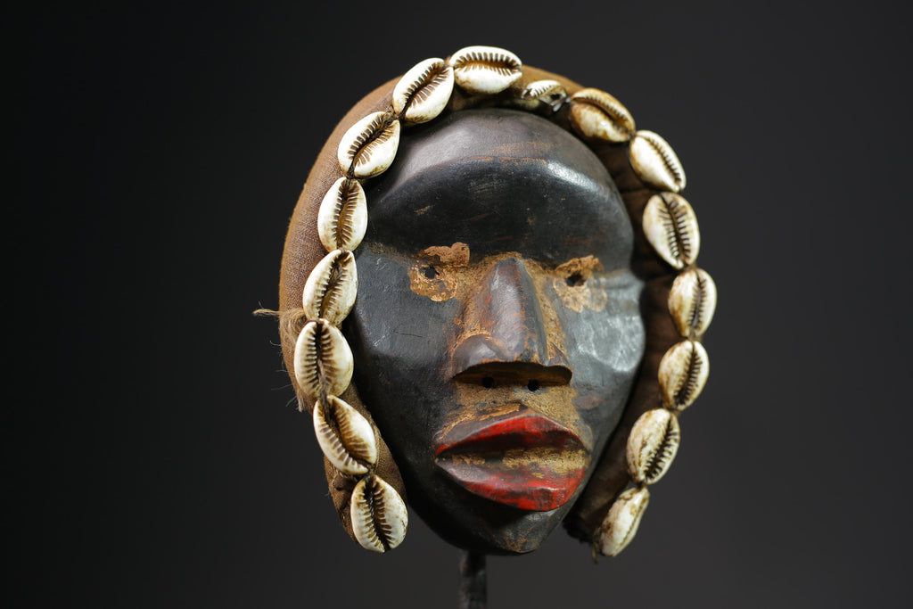 African masks antiques tribal wood mask Face Mask Tribal Dan masks for wall-9696