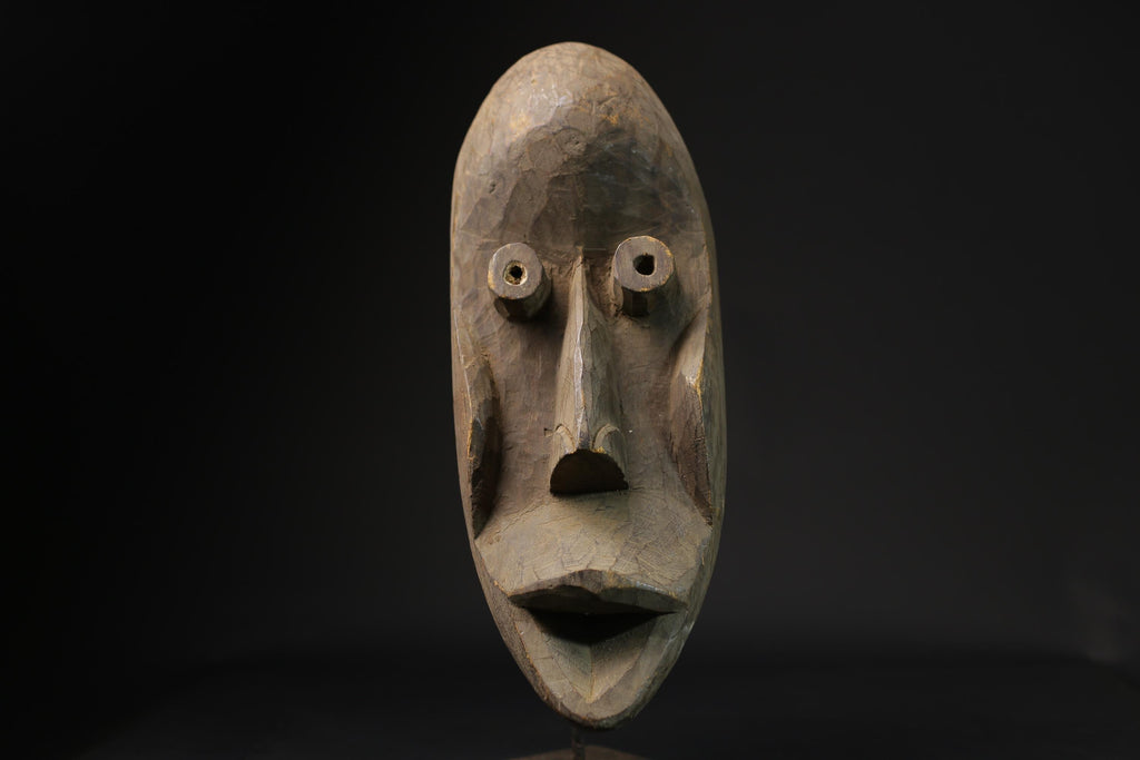 African mask antiques tribal art Face mask Wood Carved Vintage Dan masks for wall-2608