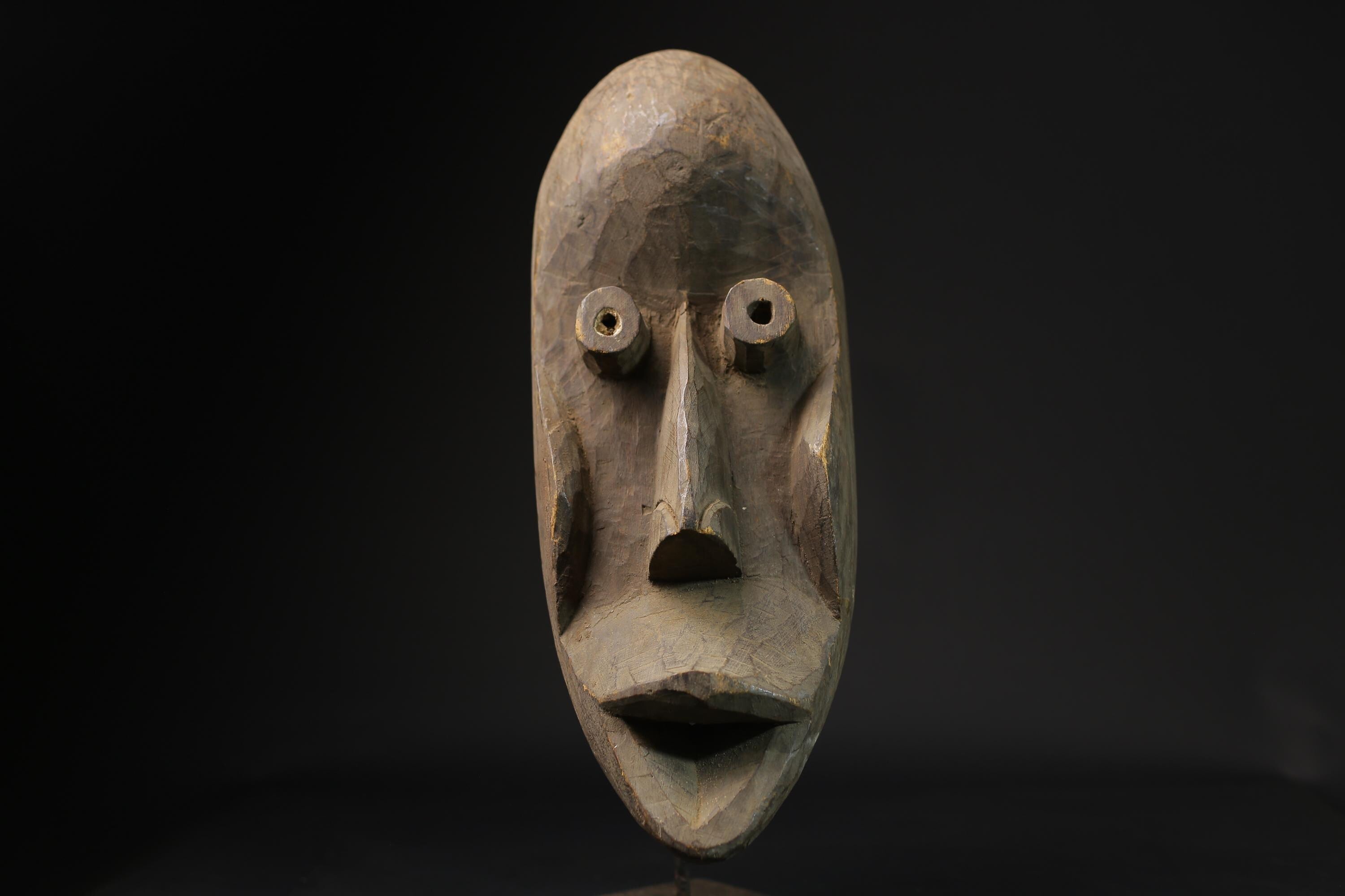 African mask antiques tribal art Face mask Wood Carved Vintage Dan masks for wall-2608