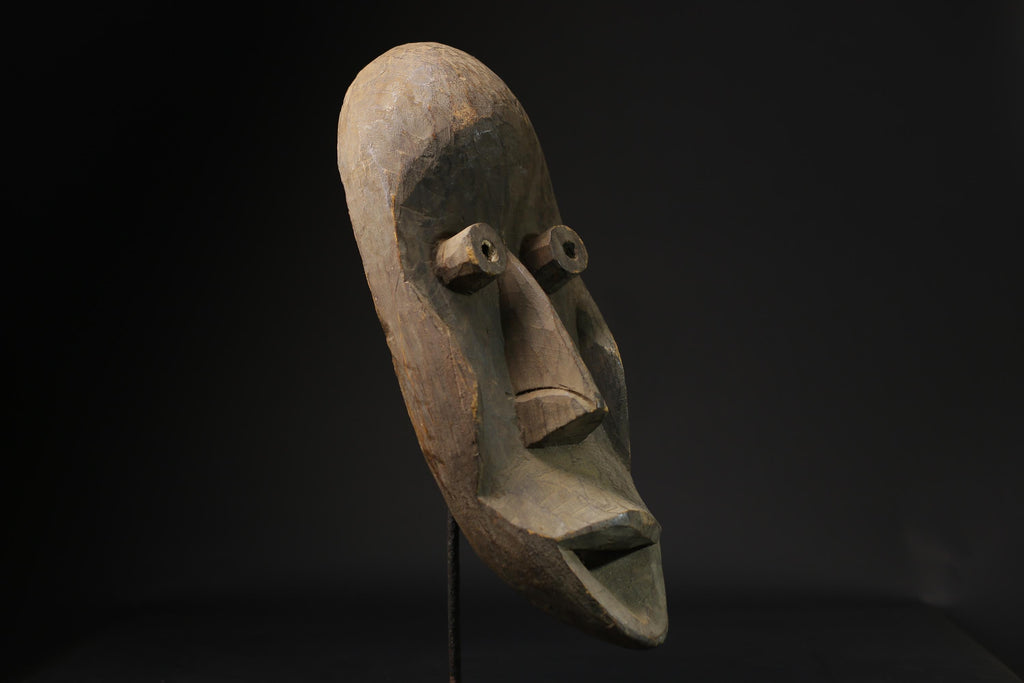 African mask antiques tribal art Face mask Wood Carved Vintage Dan masks for wall-2608