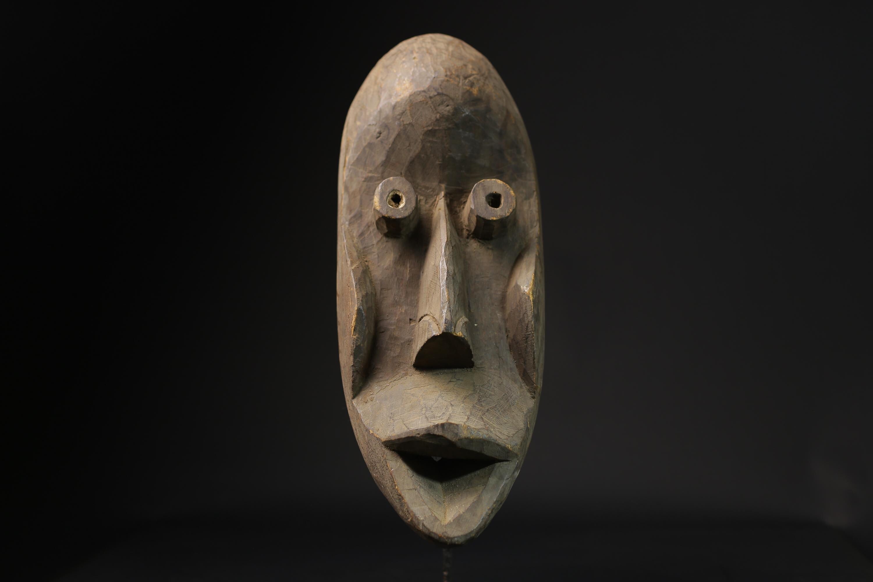 African mask antiques tribal art Face mask Wood Carved Vintage Dan masks for wall-2608