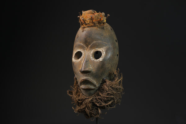 African Tribal Wood masks Dan Liberia Mask Primitive Art Handmade Collectibles masks for wall-8348