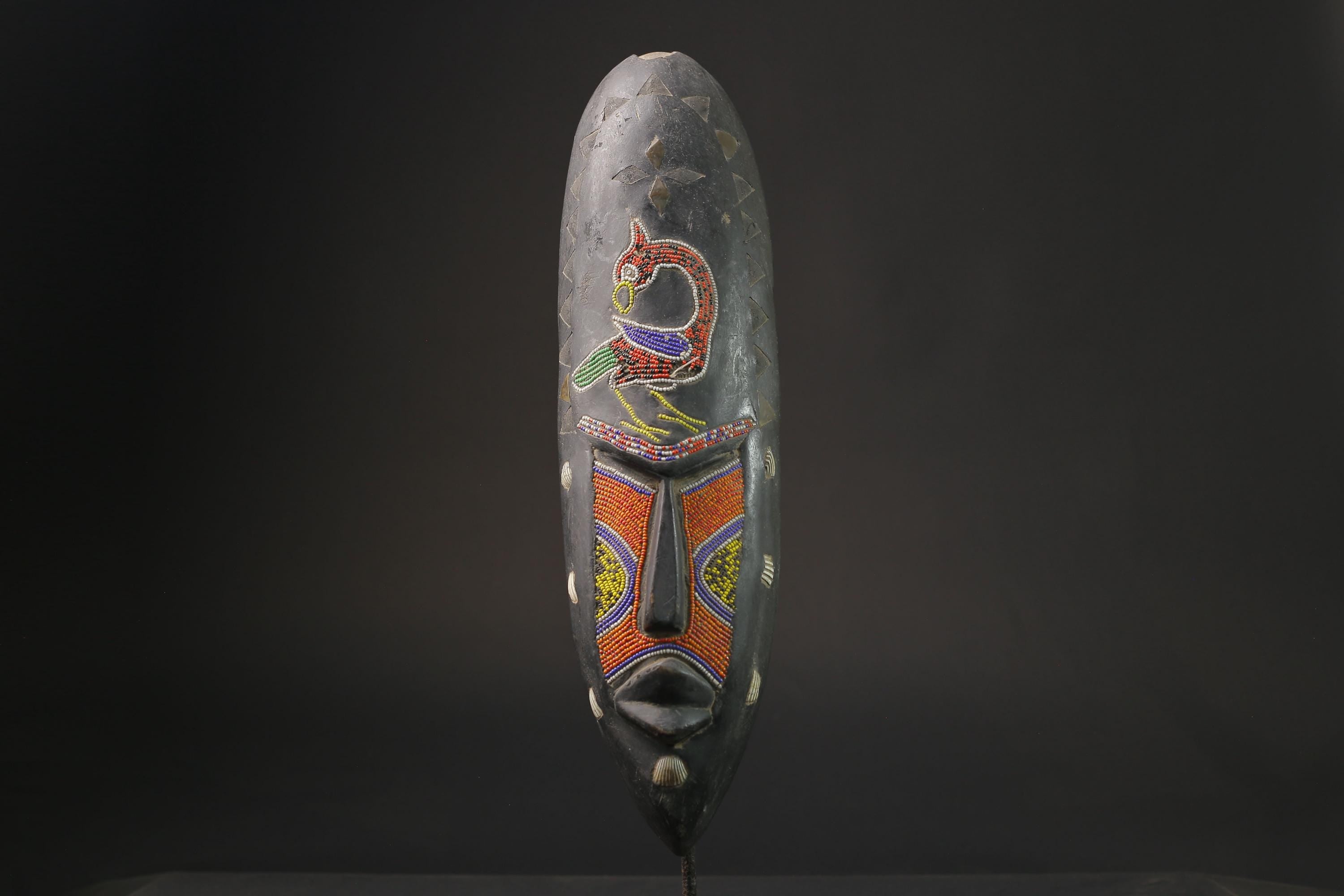 African Tribal Wood masks Hand Carved Décor Vintage African Tribe's Masks for wall-7082