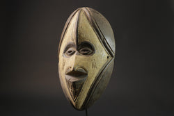 African wood mask antiques Hand Carved Antique collected Fang Masks for wall- 2784