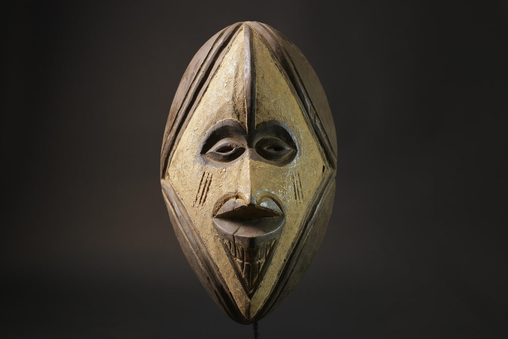 African wood mask antiques Hand Carved Antique collected Fang Masks for wall- 2784