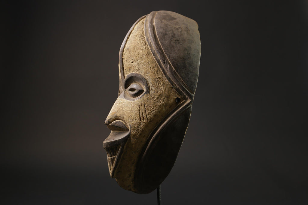 African wood mask antiques Hand Carved Antique collected Fang Masks for wall- 2784