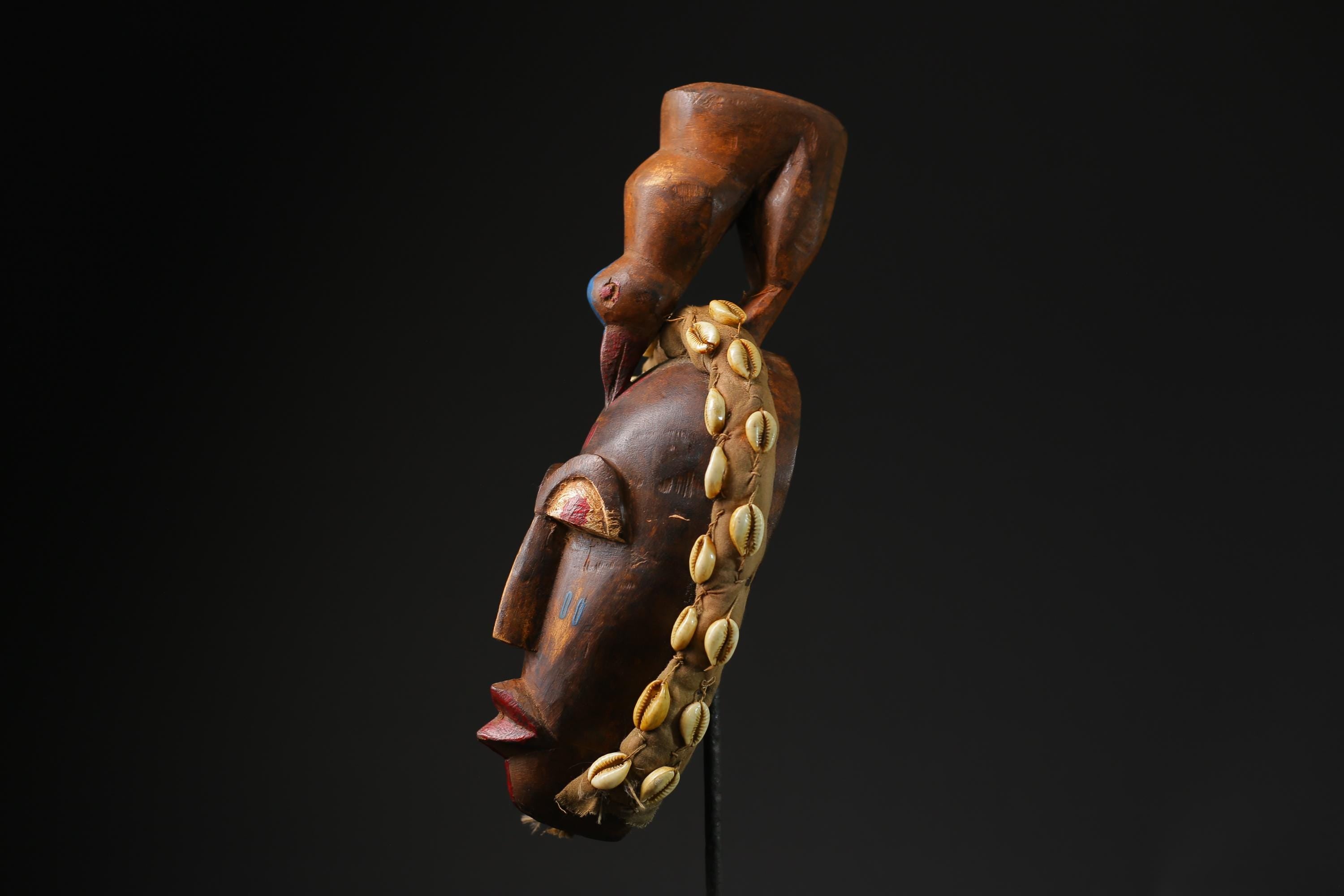 African Wooden Mask Dan Liberia Mask Art Handmade Collectibles masks for wall-G2218