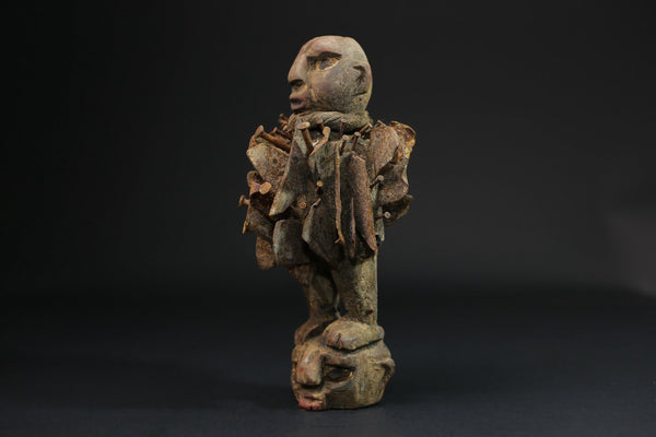 African Wood Figures African Figures Carved Power Figure Nkisi N'kondi-G2219