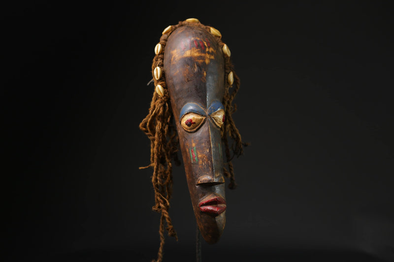 African wooden Dan Déanglé Mask African Mask Tribal Face Hand Carved masks for wall-G2221