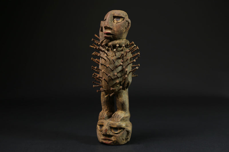 African Wood Figures African Figures Carved Power Figure Nkisi N'kondi-G2223