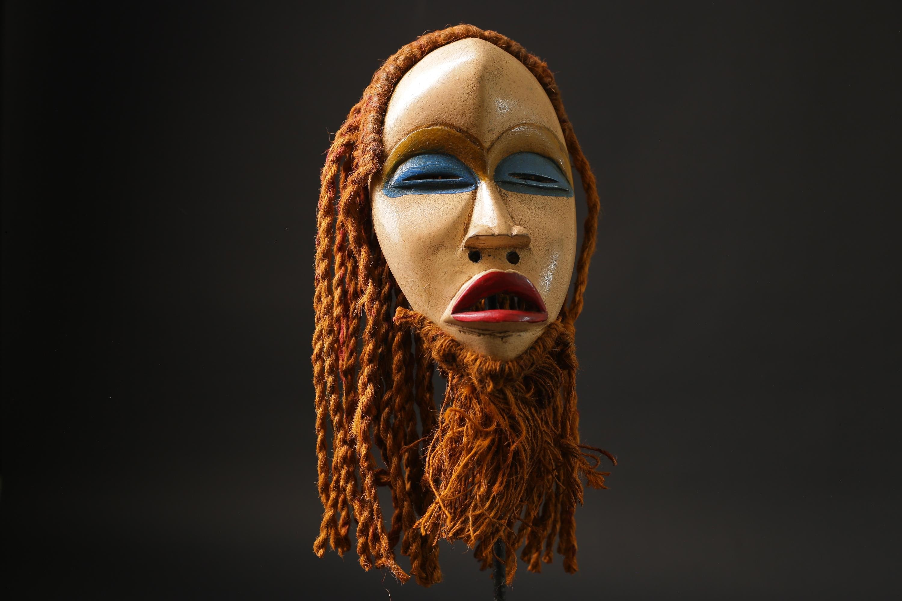 African Mask Traditional African wooden mask from the Dan Home Décor Masks for wall-G2498