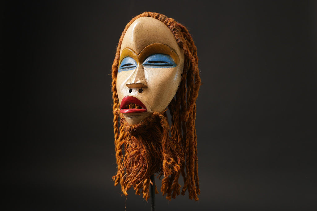 African Mask Traditional African wooden mask from the Dan Home Décor Masks for wall-G2498