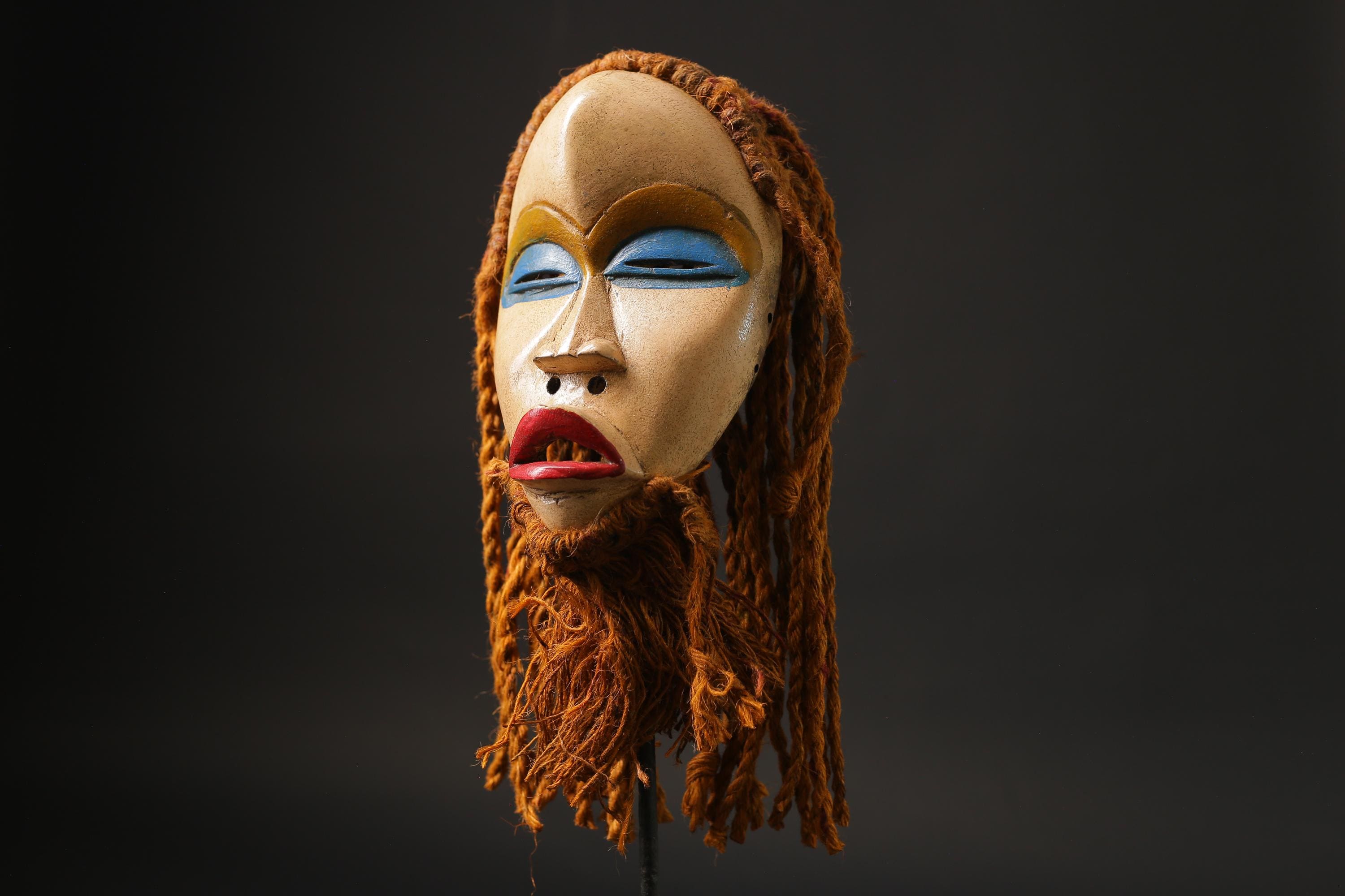 African Mask Traditional African wooden mask from the Dan Home Décor Masks for wall-G2498