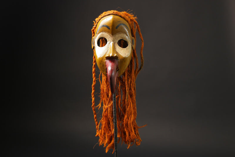 African Tribal Wood masks Dan Liberia Mask Primitive Handmade Collectibles Masks for wall-G2500