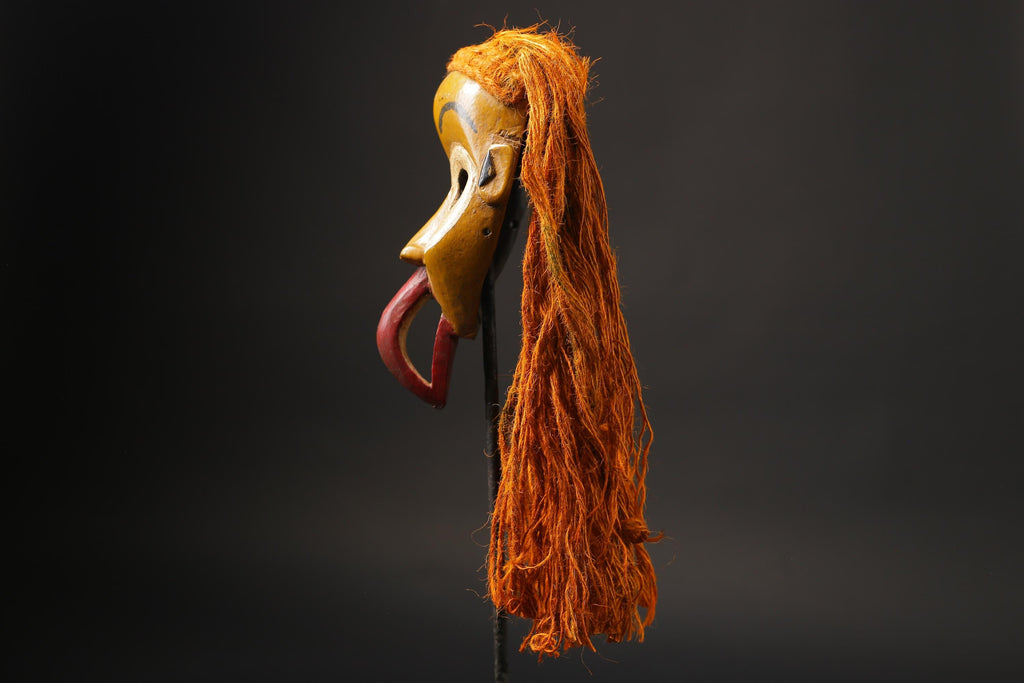 African Tribal Wood masks Dan Liberia Mask Primitive Handmade Collectibles Masks for wall-G2500