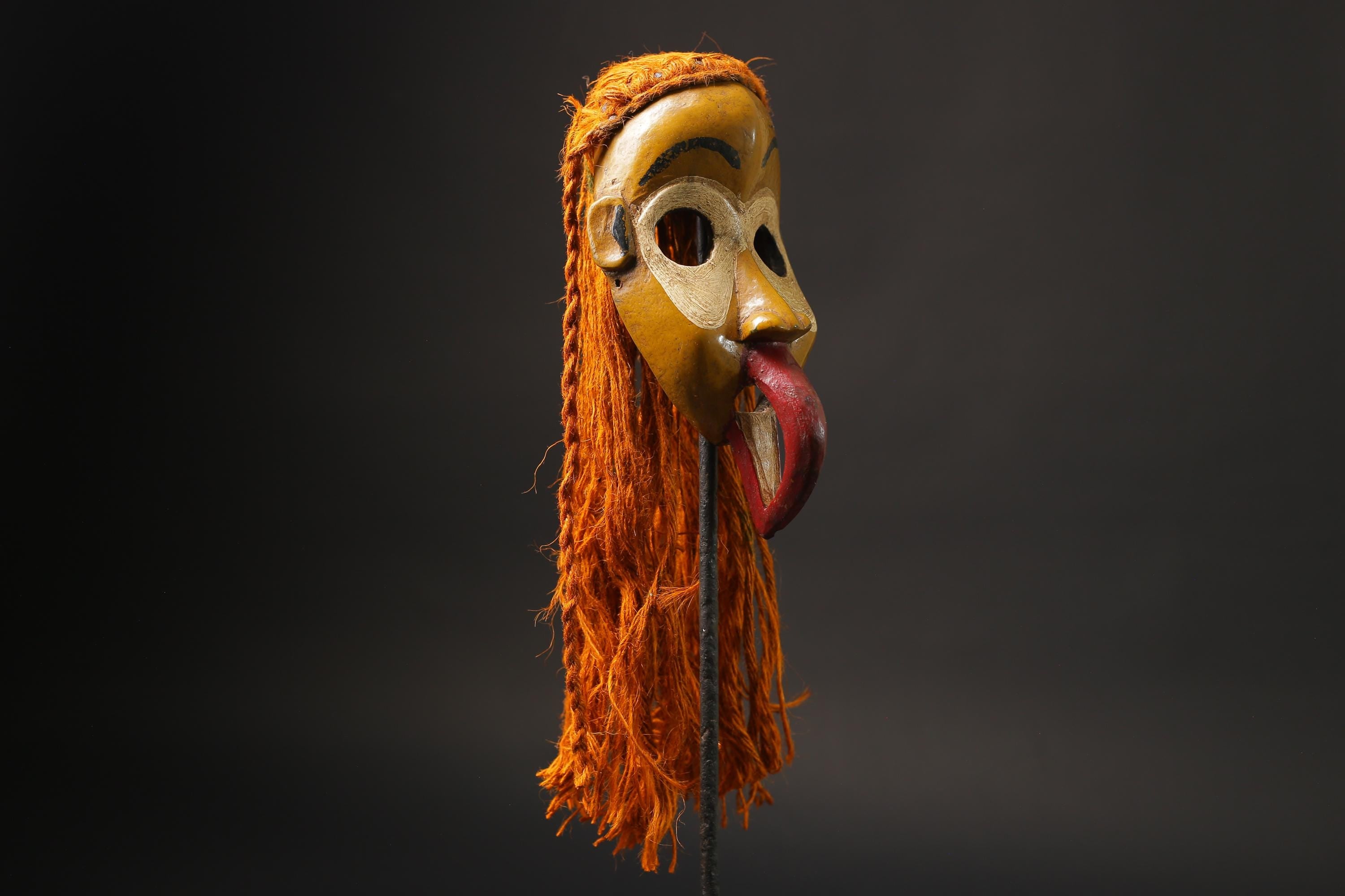 African Tribal Wood masks Dan Liberia Mask Primitive Handmade Collectibles Masks for wall-G2500