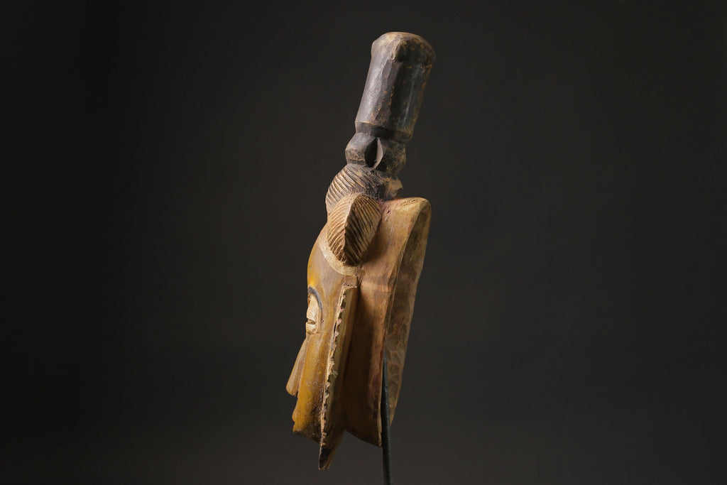 African Tribal Wood masks  Baule Antique Wall Hanging Antiques Primitive Masks for wall-9954