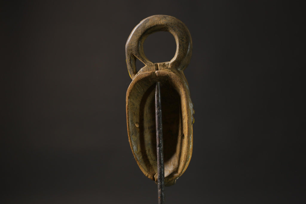 African wood mask antiques Wood Hand Carved Wall Hang Baule Masks for wall-8658