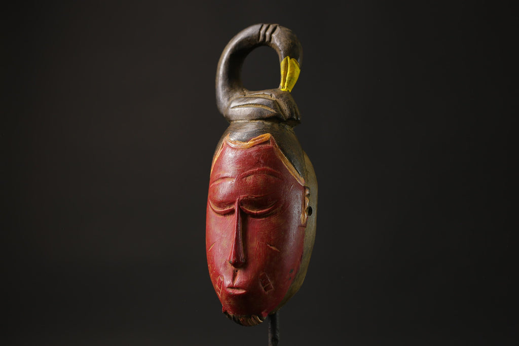 African wood mask antiques west african Guro Gu Mask Masks for wall-8657