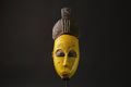 African wood mask antiques Carved Vintage Wall Hanging Guro Face Masks for wall-8656
