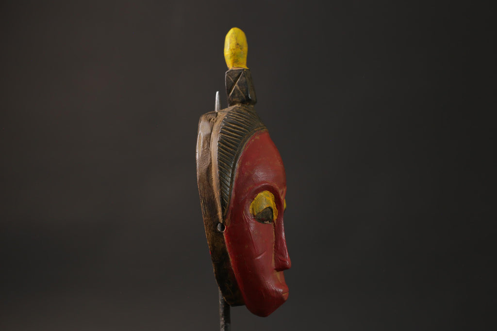 African wood mask antique Cote d'Ivoire specifically a Guro mask Wood guro Masks for wall-8655