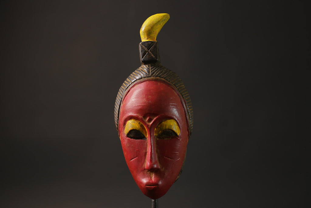 African wood mask antique Cote d'Ivoire specifically a Guro mask Wood guro Masks for wall-8655