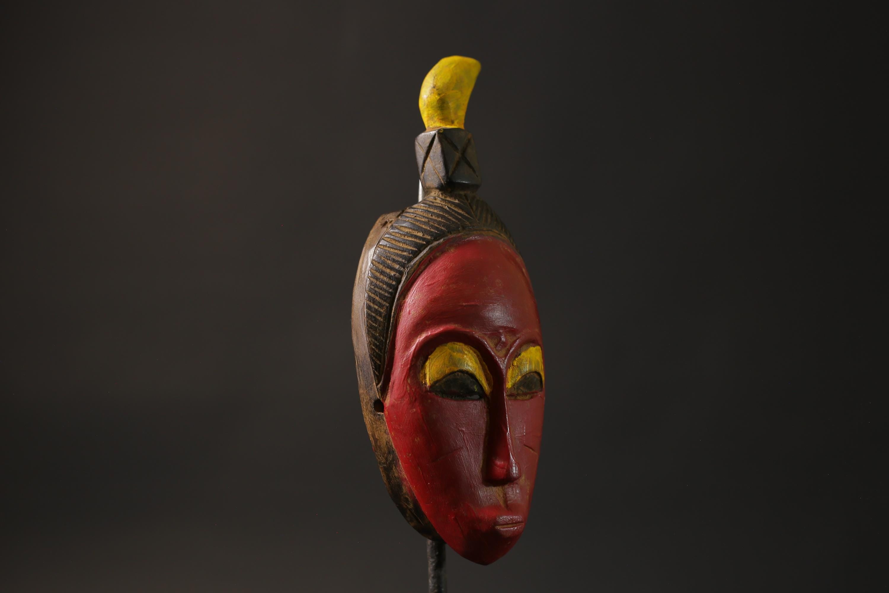 African wood mask antique Cote d'Ivoire specifically a Guro mask Wood guro Masks for wall-8655