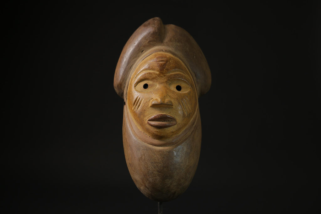 African Mask Home Décor-African Mask Spirit Gabonese  African Puno masks for wall - 6874