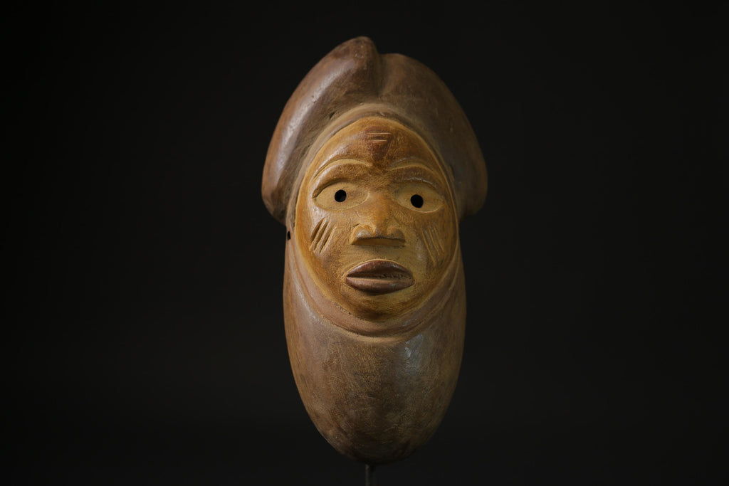 African Mask Home Décor-African Mask Spirit Gabonese  African Puno masks for wall - 6874