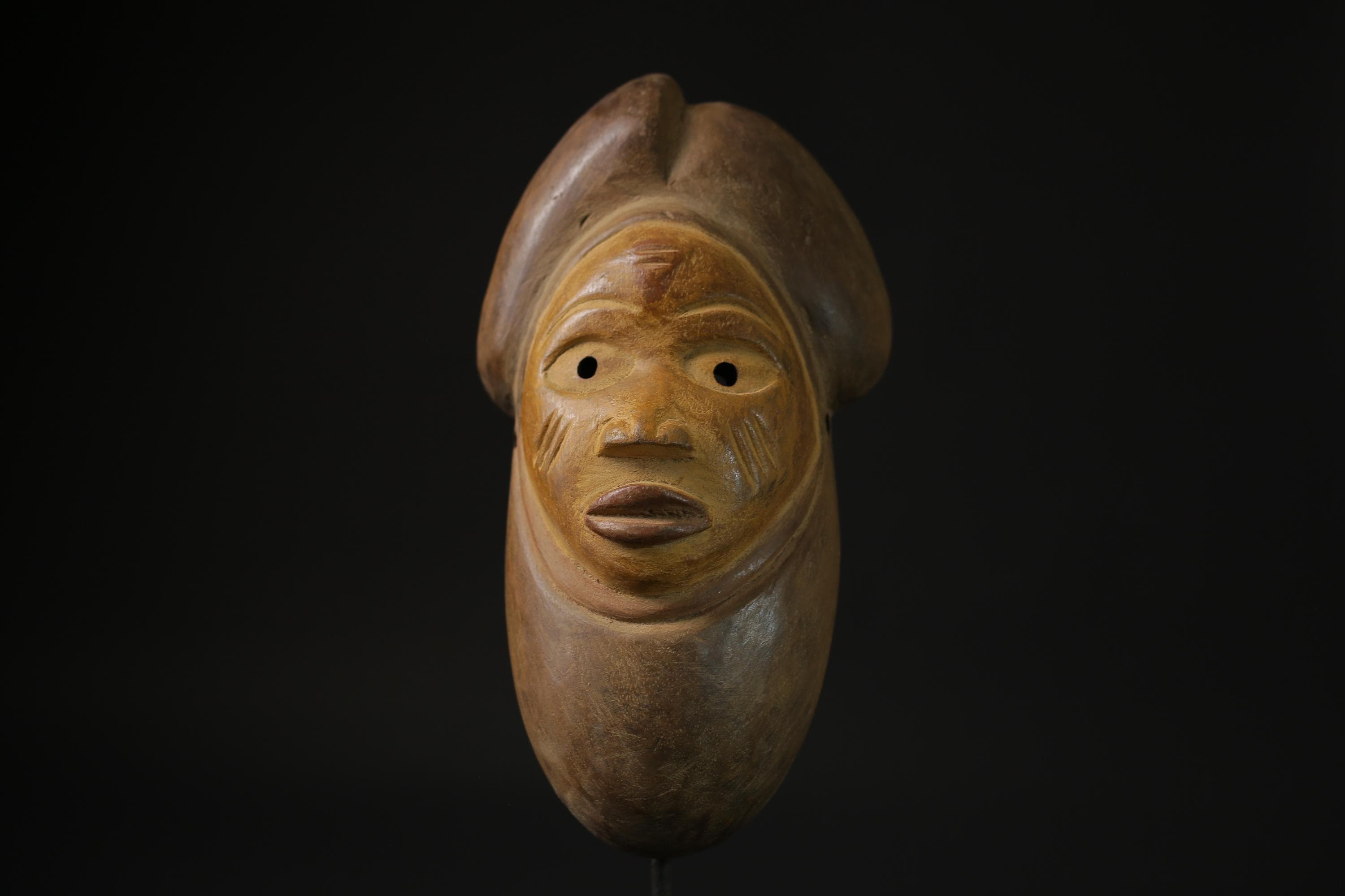African Mask Home Décor-African Mask Spirit Gabonese  African Puno masks for wall - 6874