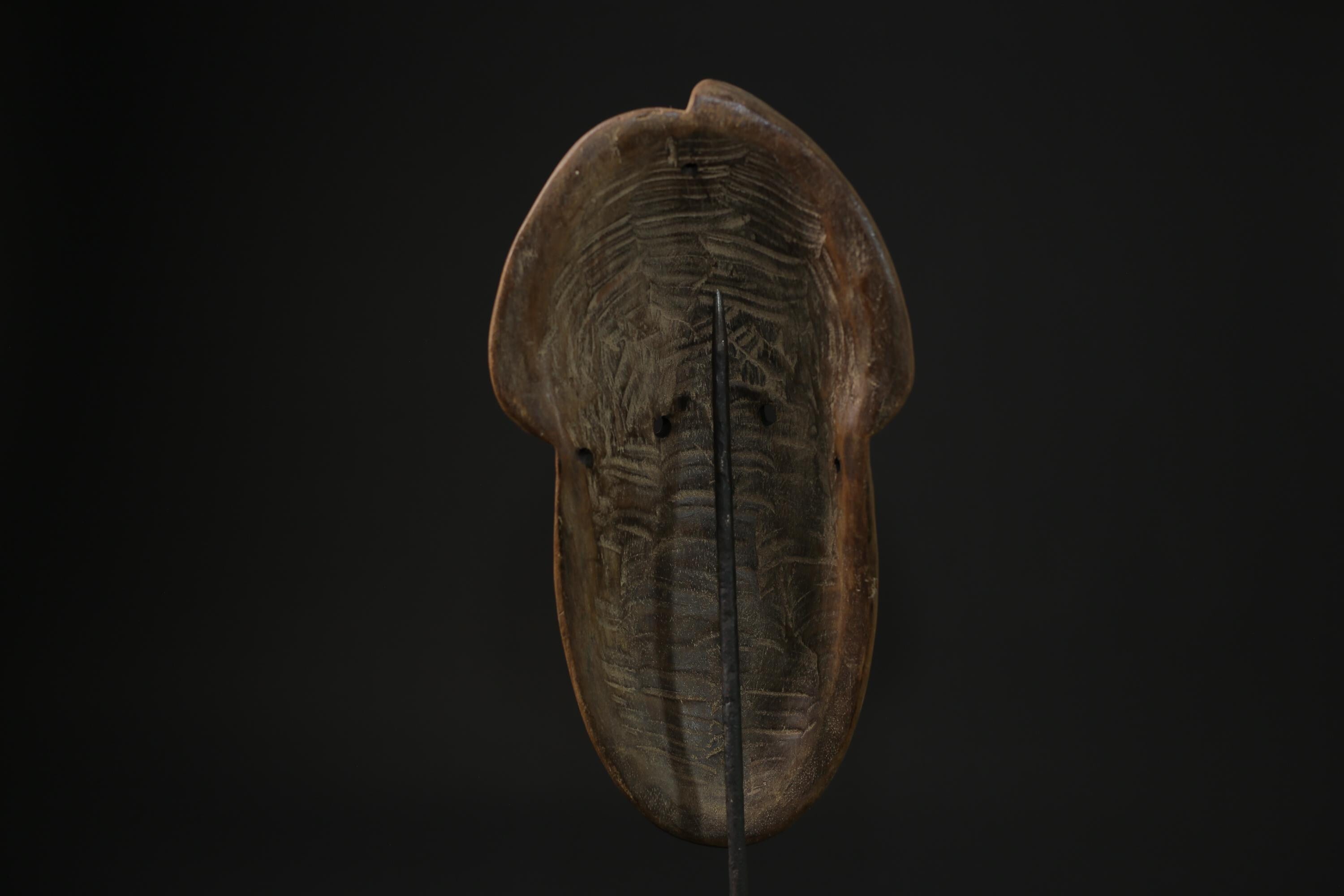African Mask Home Décor-African Mask Spirit Gabonese  African Puno masks for wall - 6874