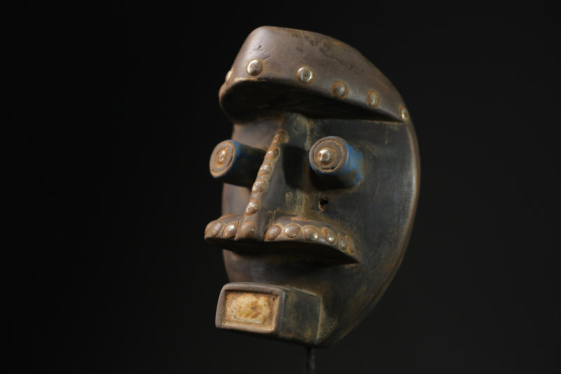 African Masks Tribal Face Vintage Carved Wood Hanging Grebo Mask Liberia masks for wall-G2235