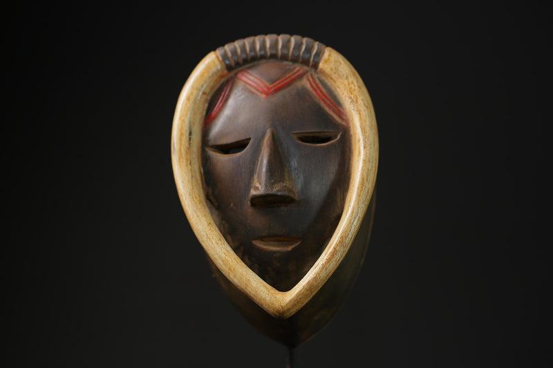 African mask antiques tribal Face vintage Baule Antique antique wall Mask-G2240
