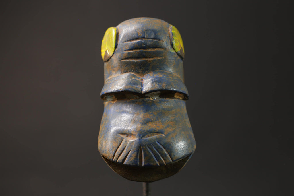 African wood mask antiques Guro African wall decor tribe Baule Monkey Masks for wall-8663