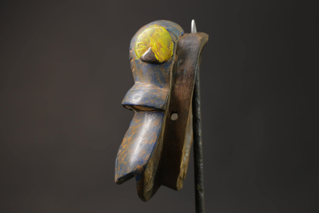 African wood mask antiques Guro African wall decor tribe Baule Monkey Masks for wall-8663