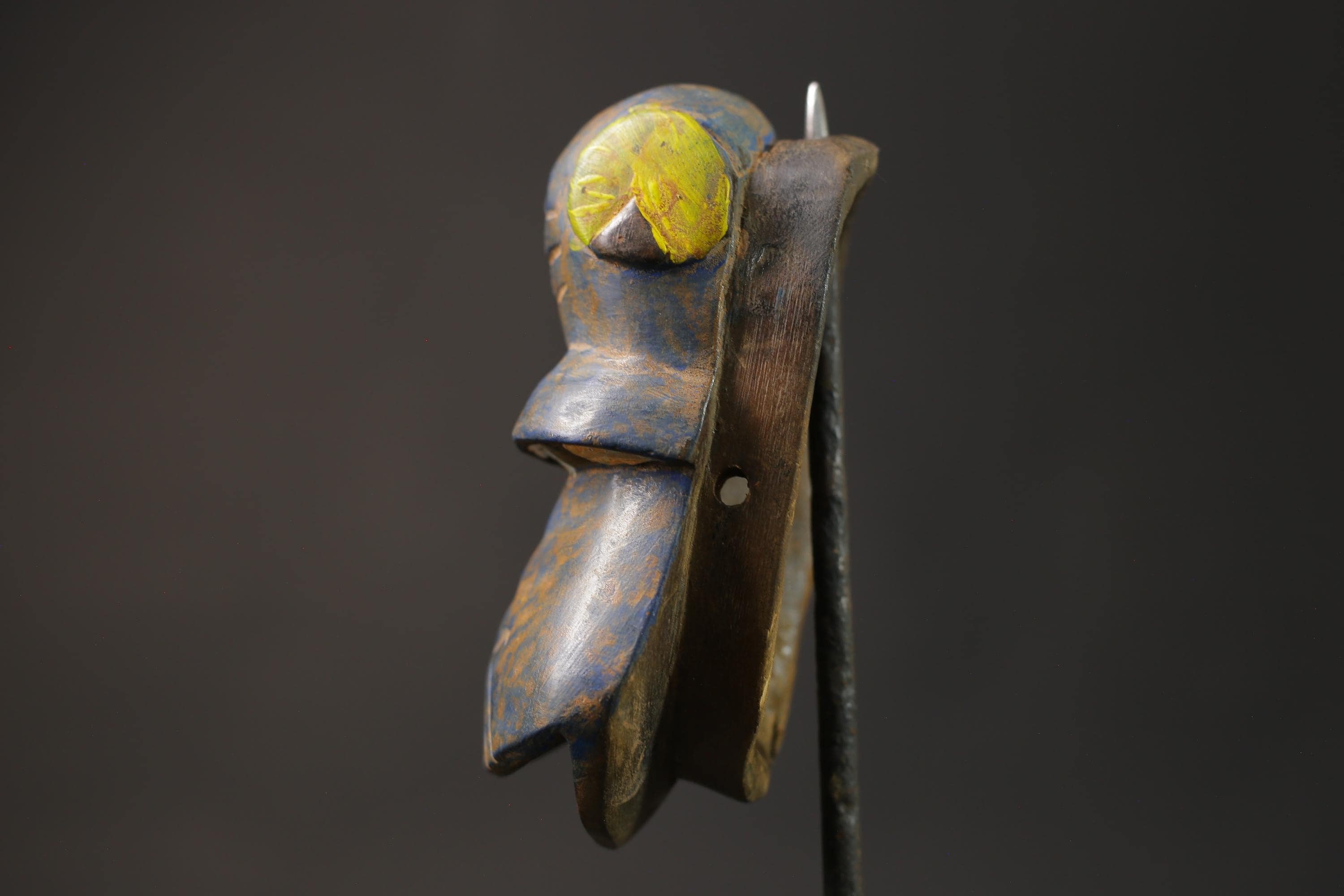 African wood mask antiques Guro African wall decor tribe Baule Monkey Masks for wall-8663