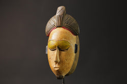 African wood mask antiques Mask Hand Carved Vintage Wall Hanging Guro mask -8662