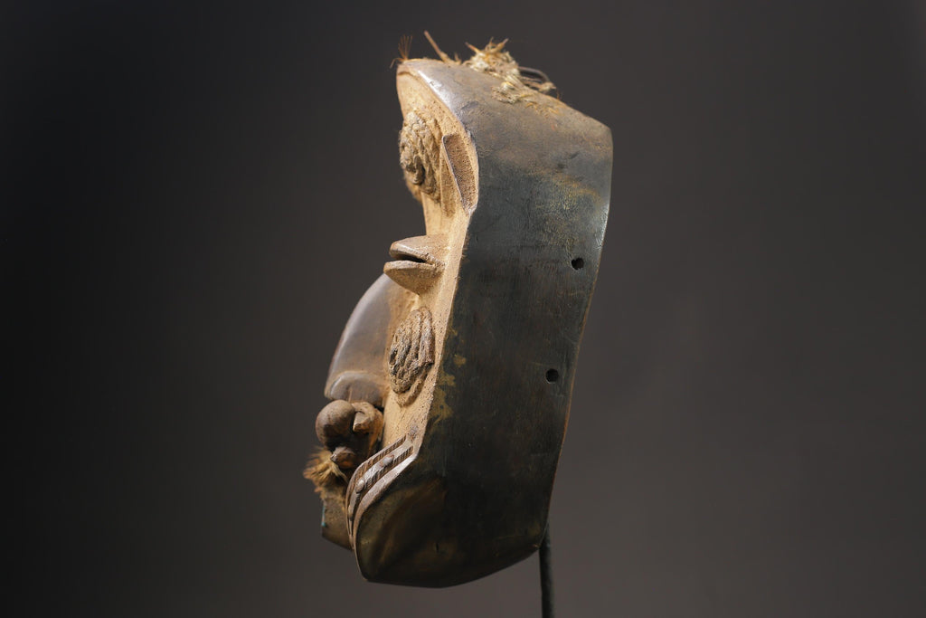 African wood mask antiques African mask made of wood DAN Masks for wall-5784