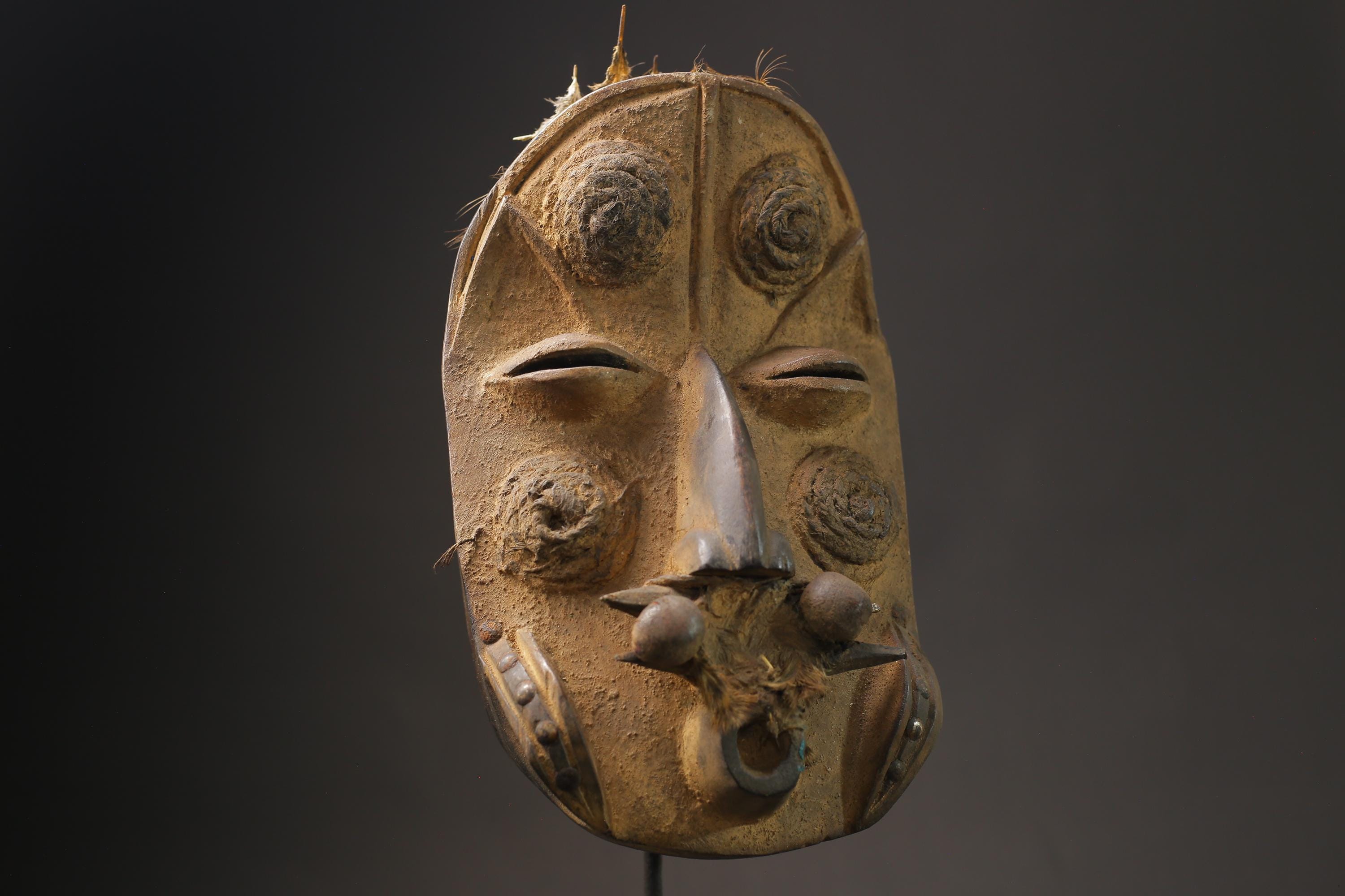 African wood mask antiques African mask made of wood DAN Masks for wall-5784