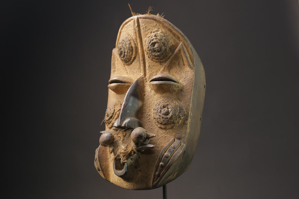 African wood mask antiques African mask made of wood DAN Masks for wall-5784